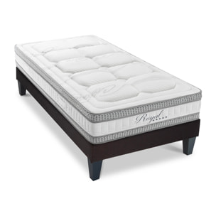 Ensemble Matelas Royal 5* & Sommier KIT15, 24 cm, Mémoire de Forme et Mousse Hypersoft, Technologie tri-Lattes, Soutien Mi-Ferme