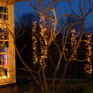 guirnaldas con 480 luces led en blanco cálido - cable 3m