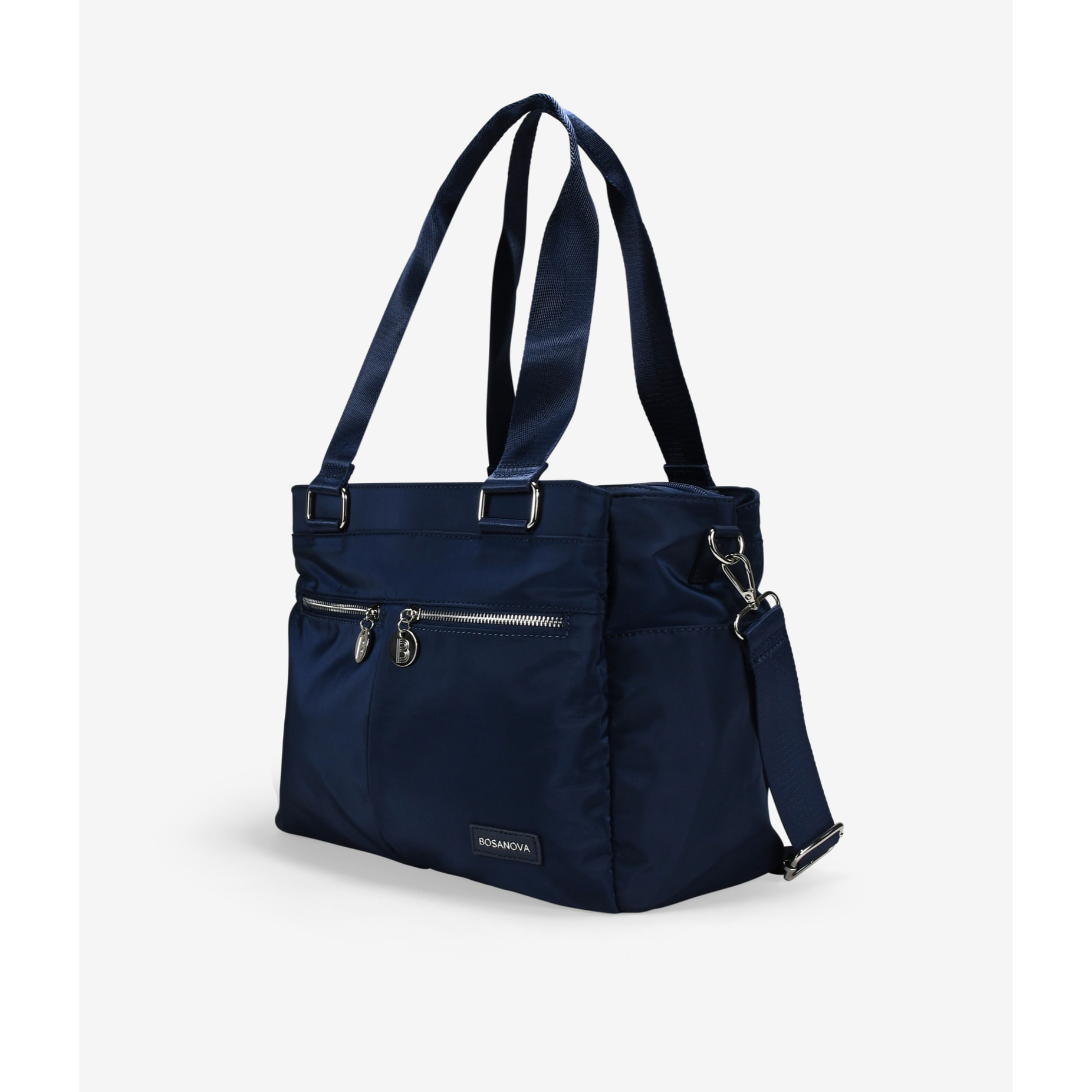 Bolso de hombro azul marino para portátil
