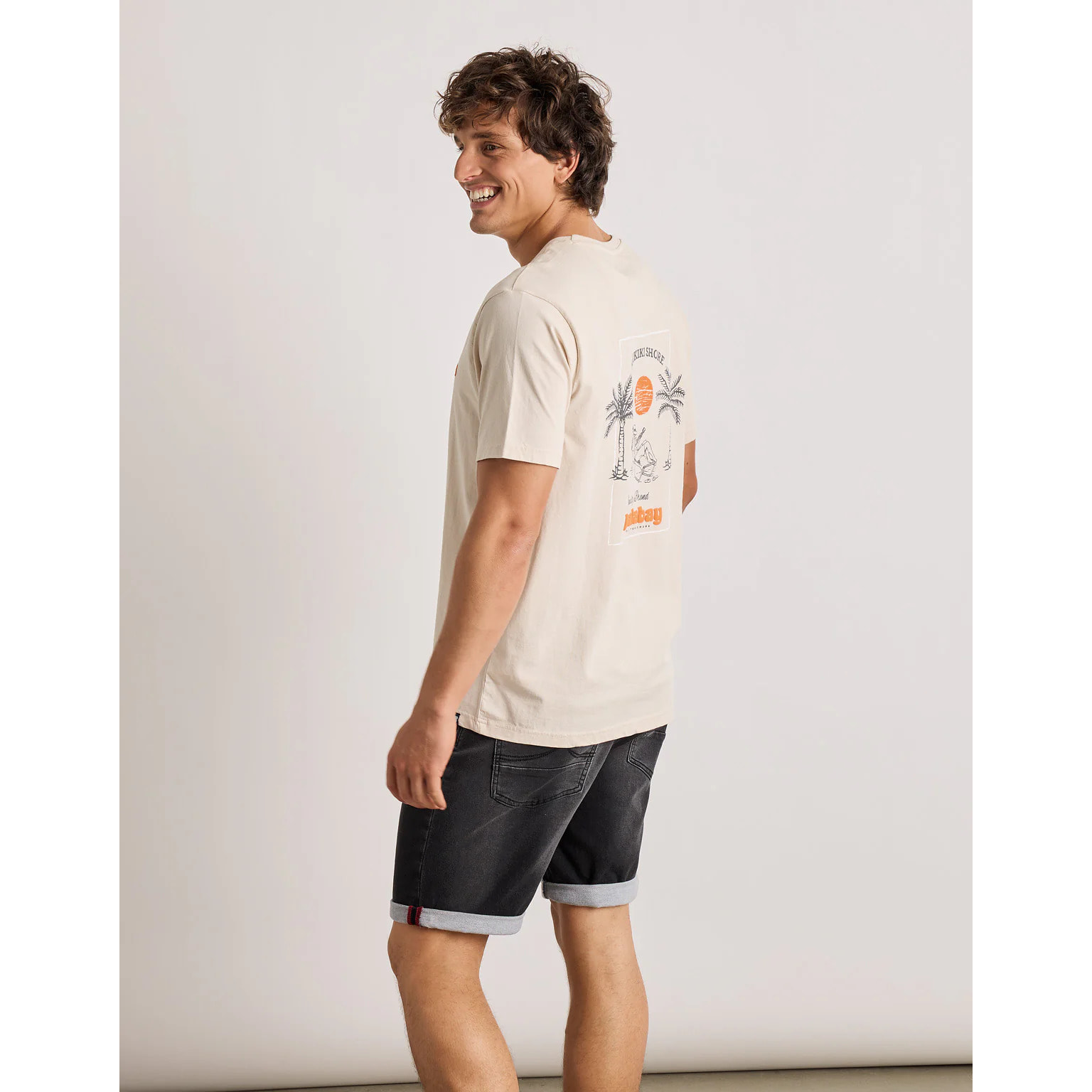 Camiseta Manga Corta Beige - Hamcock