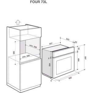 Four encastrable DE DIETRICH DOR4747H - Pyrolyse - Chaleur pulsée - Vapeur - Porte froide - Rails télescopiques
