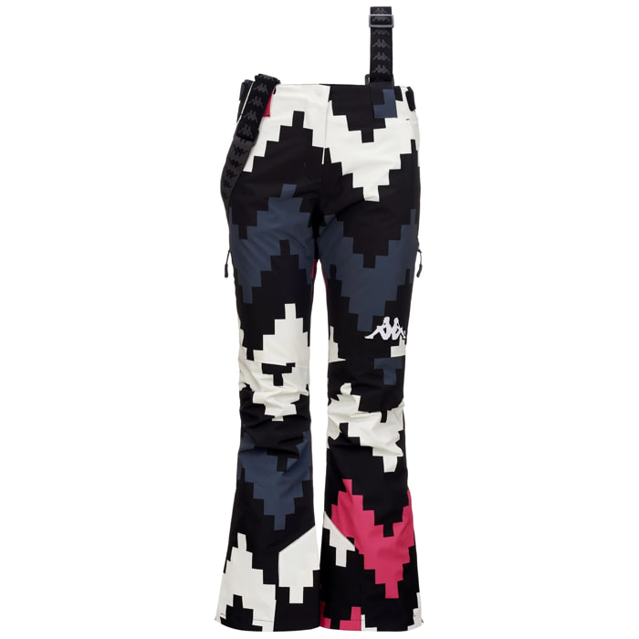 Kappa - Pantaloni Donna Nero - 6CENTO 665PG