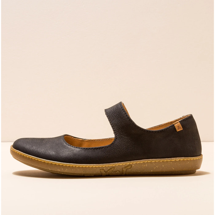 Bailarinas N5301 PLEASANT BLACK/ CORAL color Black