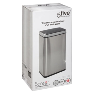 Poubelle automatique 40L "Sensor" inox
