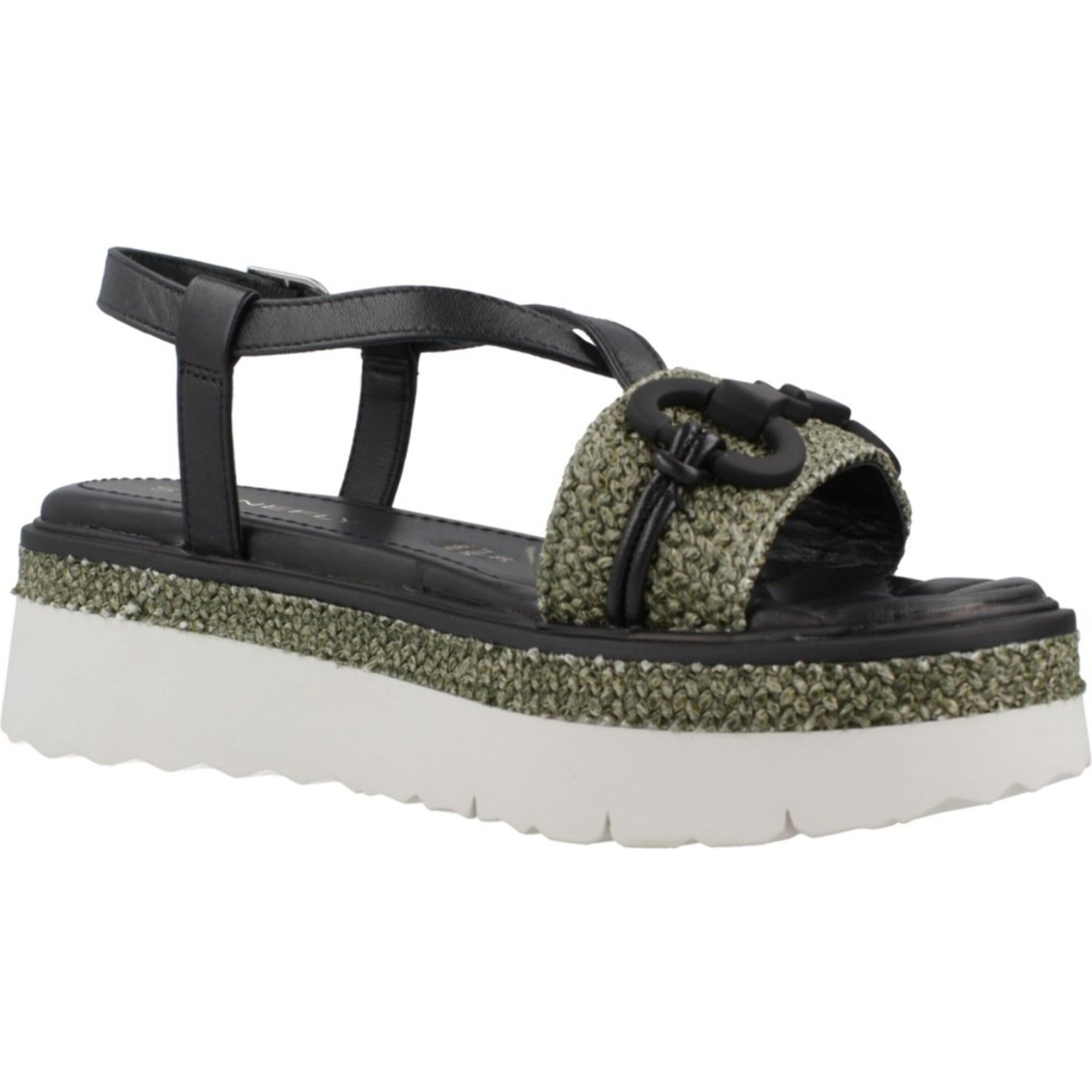 Sandalias Mujer de la marca STONEFLY  modelo SOLES 4 NAPPA LTH/RAFFIA Black