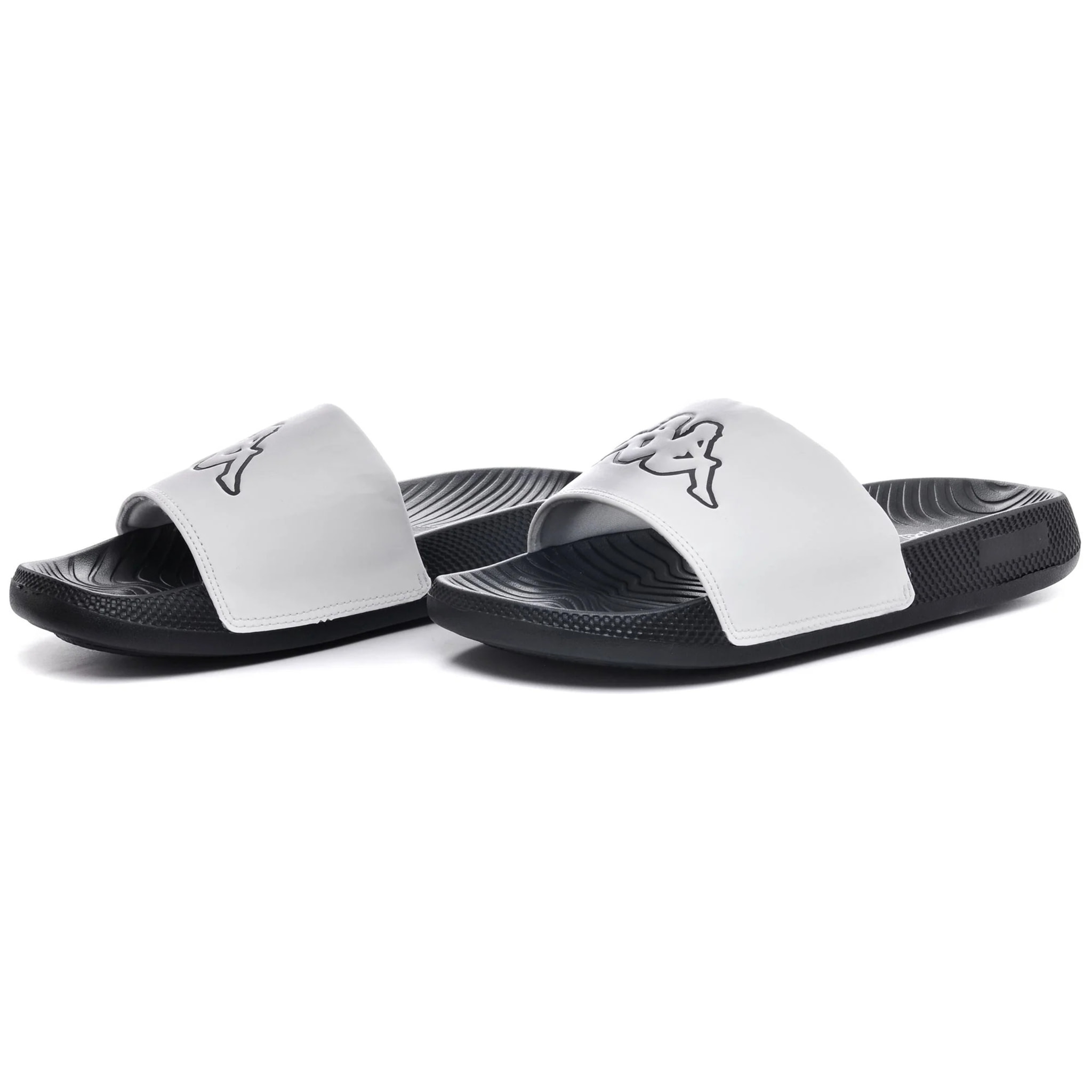Kappa - Ciabatte Uomo Donna Bianco - Logo Steeve