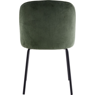 Lot de 2 chaises en velours côtelé - OLDEN