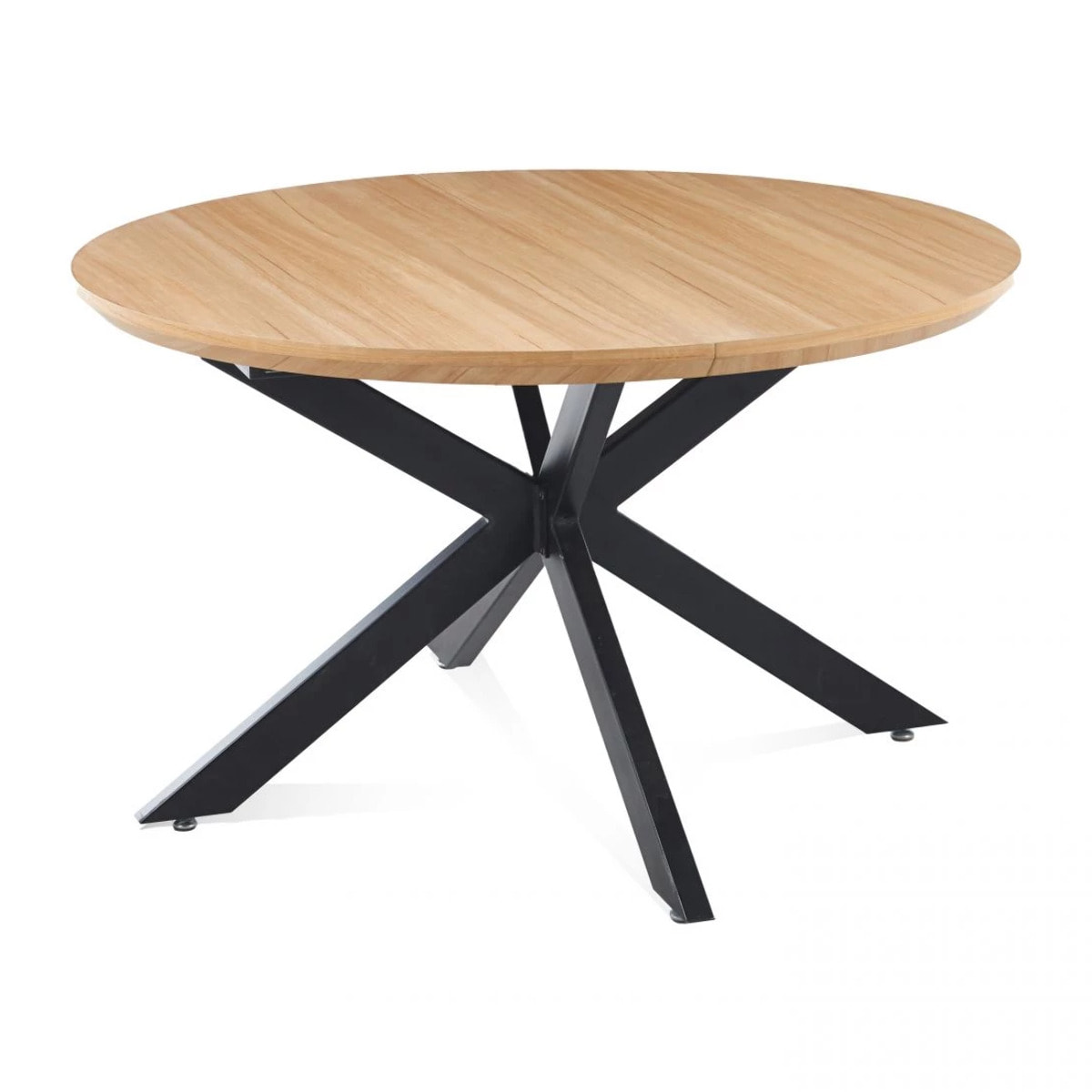 Mesa redonda extensible Asuna Roble Negro