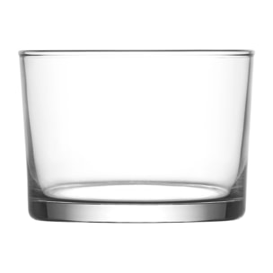 Lot de 4 gobelets bonita 24cl en verre transparent forme basse