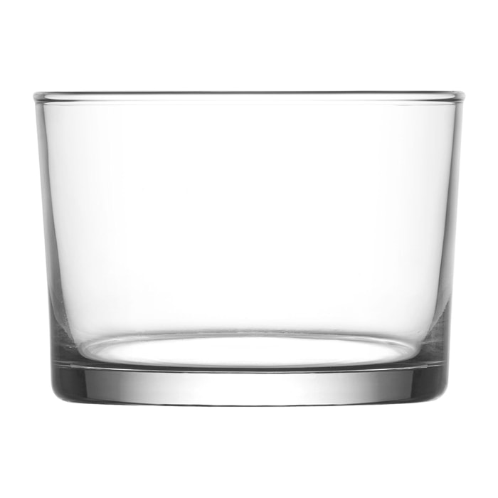 Lot de 4 gobelets bonita 24cl en verre transparent forme basse