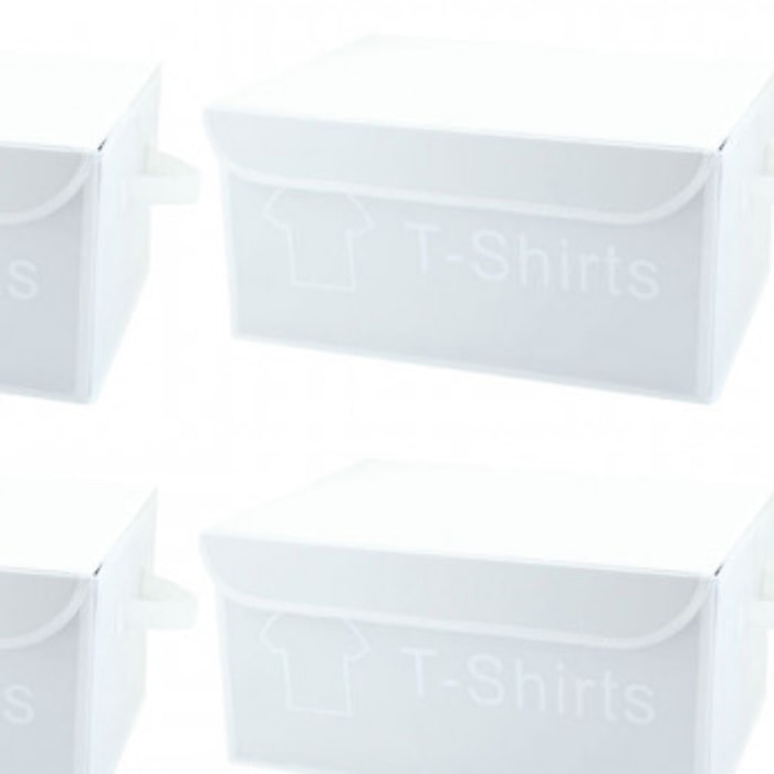 Lot de 4 boîtes de rangement avec couvercle en nylon - SPACE
