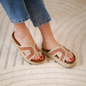 Sandalias planas de mujer con diseño trenzado, comodas para cualquier ocasión