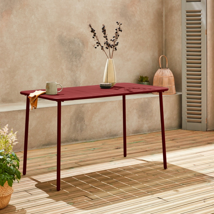 Table de jardin métal 4 places AMÉLIA