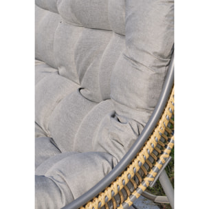 TULUM - Salon de jardin 4 places en résine tressée