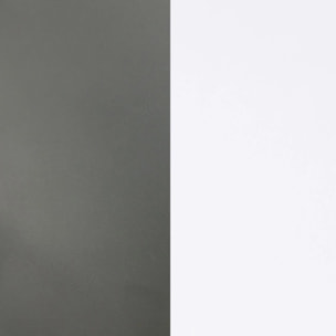 Mesa de escritorio Adam Blanco Artik (Blanco Mate) - Gris Antracita