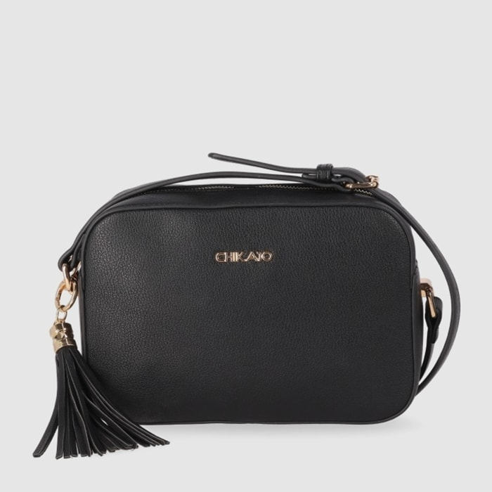 Bolso - Negro - Medida: 24 cm x 17 cm x 7 cm