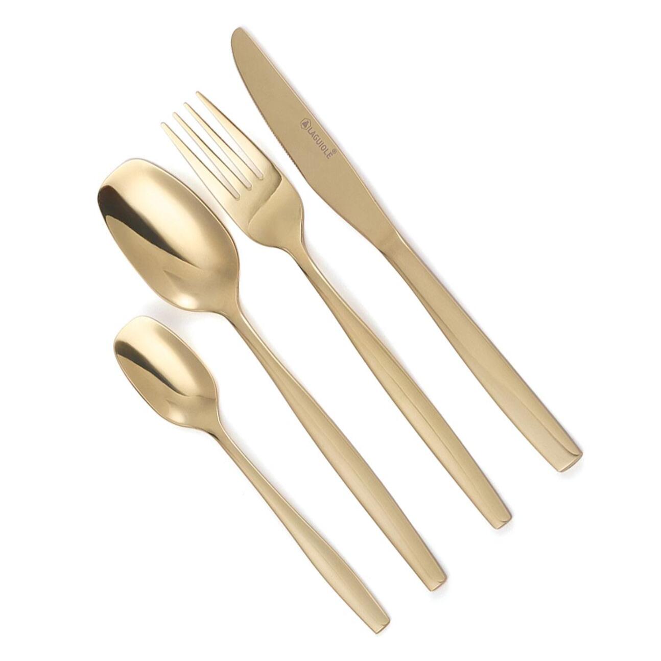 Ménagère 24 pièces - "Elora champagne"