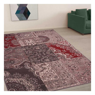 Tapis salon et chambre tissé motif baroque RUBE