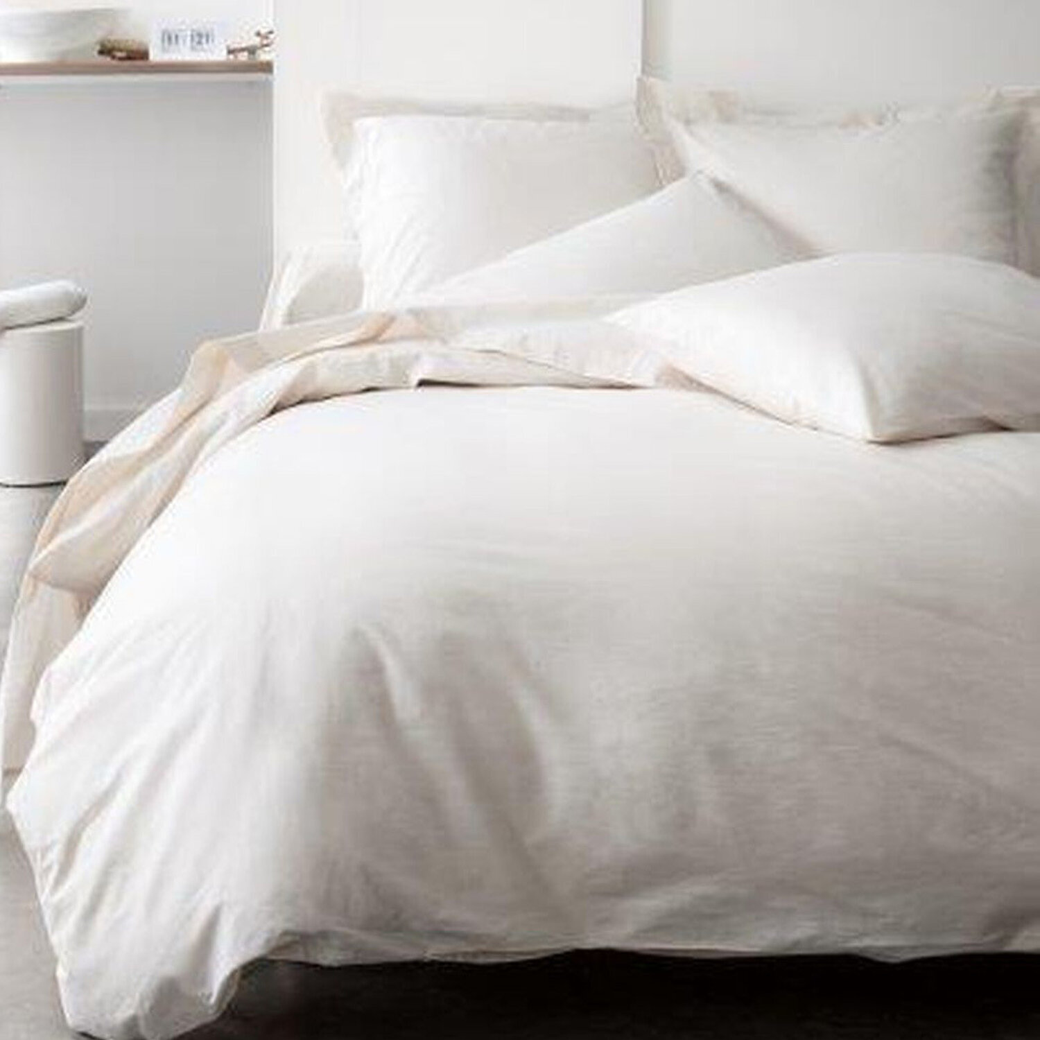 Housse de couette 100 % coton cacao