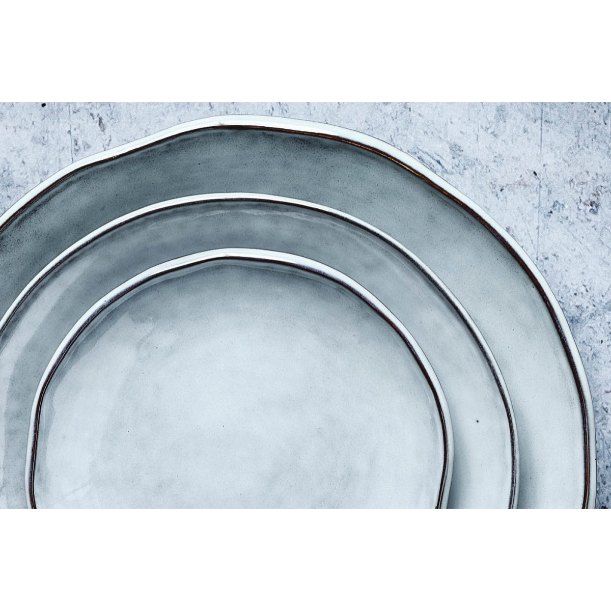 Assiette CLOUD Ø16cm - 6 pièces - Gris orage