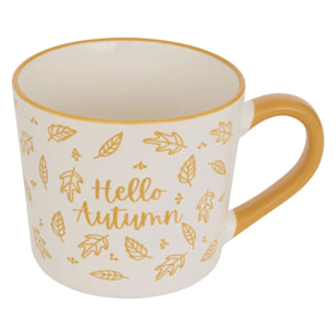 Mug Automne marron L14,5xp9xH10,5cm