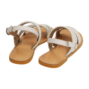 Sandali bianchi in pelle