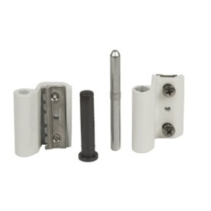 Paumelle Grip+ FAPIM avec axe en acier inox Ø7 mm - Blanc 9010 - 9800A-32