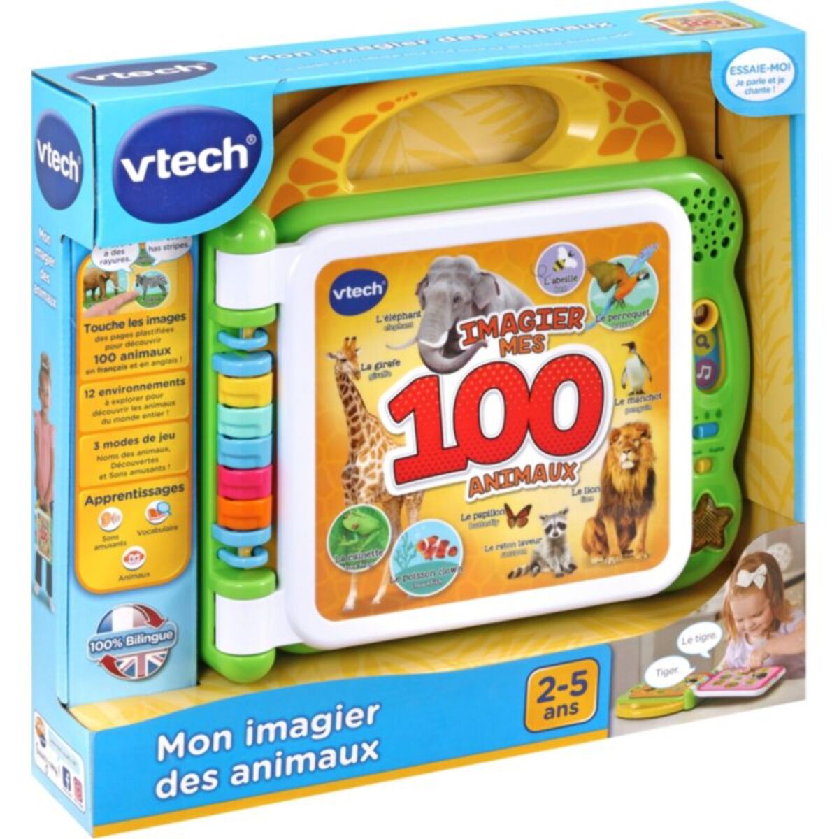 Imagier VTECH Mon imagier bilingue - 100 animaux