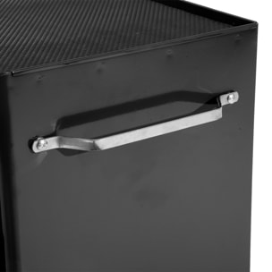 Carro Caja de Herramientas Taller Movil 5 Cajones 4 Ruedas Cerradura Color Negro