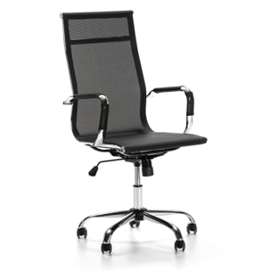 Sillón de oficina Slim negro