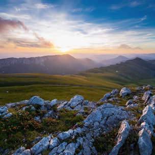 Tableau au sommet du mont chiran Tableau alu Dibond