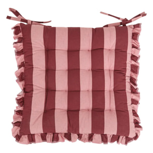 Galette de chaise Cherry rouge carmin 38x38cm