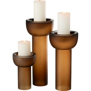 J-Line vase/chandelier Yoko - verre - marron - large - 38 cm de hauteur