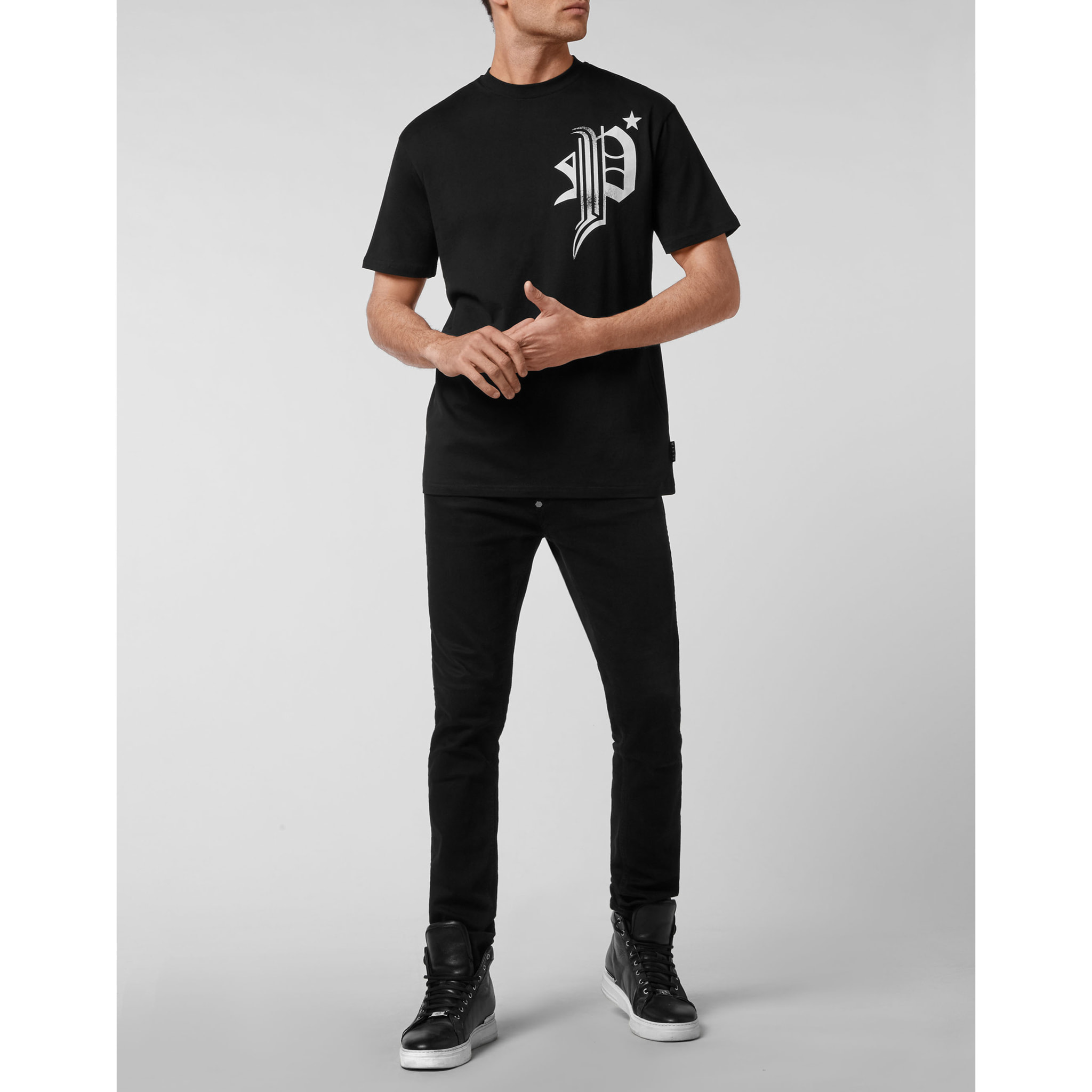 PHILIPP PLEIN Camiseta Cuello Redondo SKULL