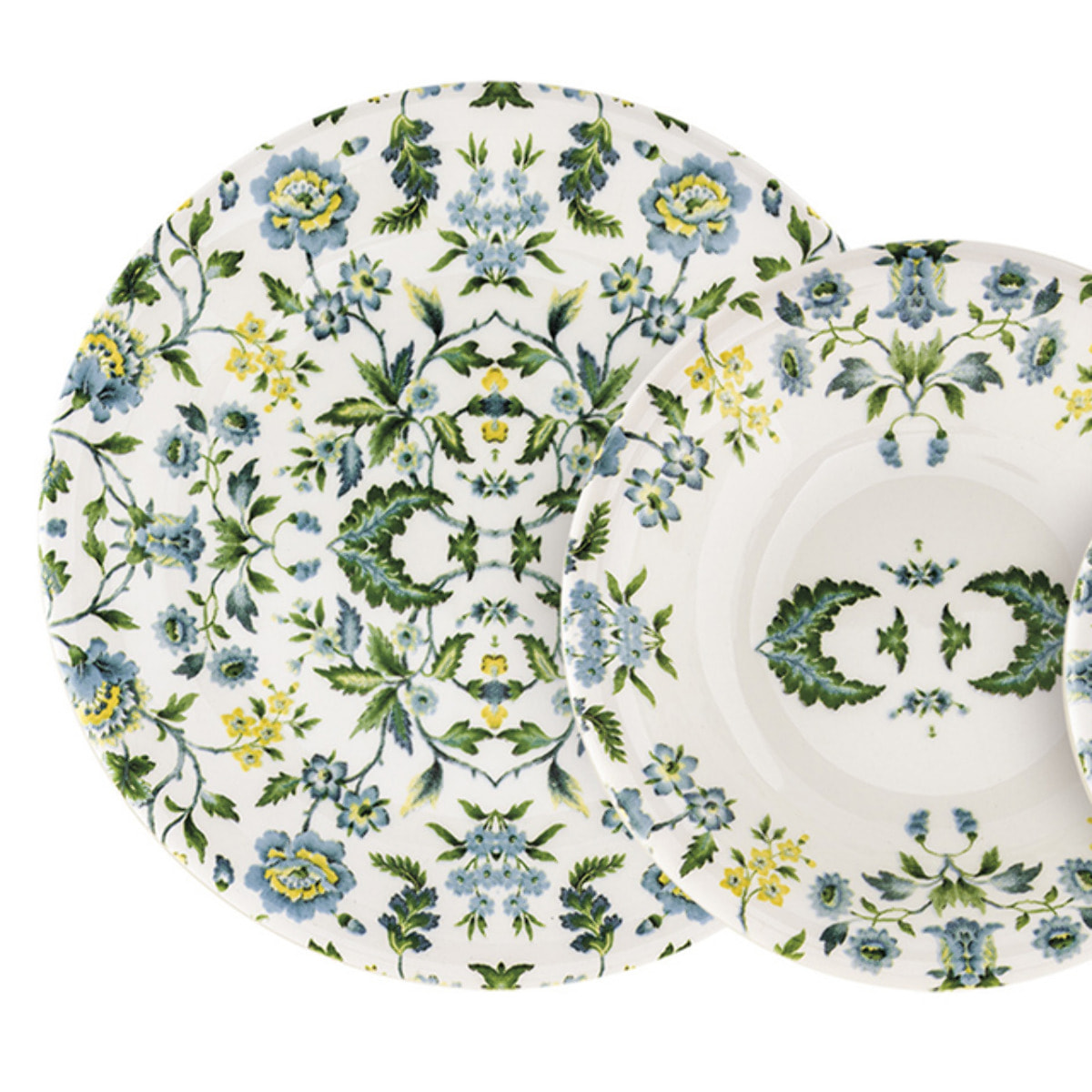 Servizio piatti Sanremo da 18 pezzi in ceramica sottosmalto