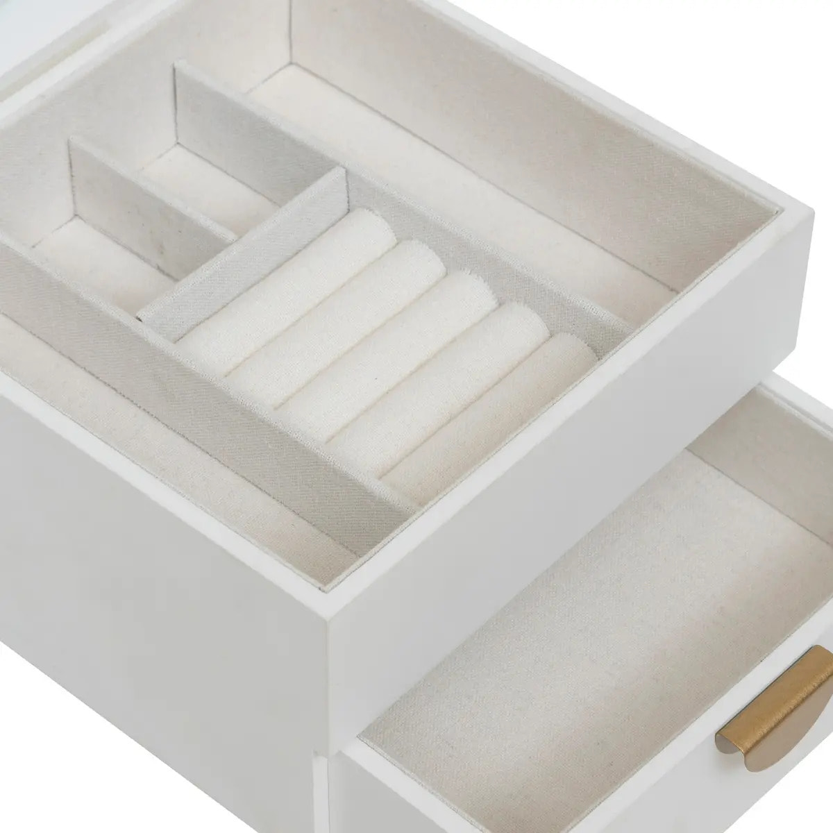 Boîte à bijou "Wild" bois blanc 20x20cm