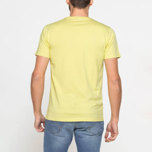 T-SHIRT GIROCOLLO IN COTONE CON STAMPA LOGO CARRERA