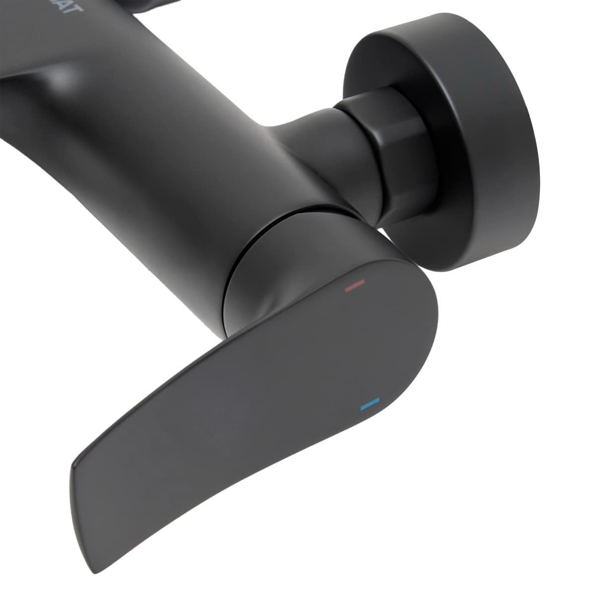 Infinitio mitigeur de baignoire monocommande mural, entraxe 150 mm, sans ensemble de douche, noir mat (SATBSINF222C)