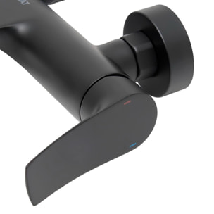 Infinitio mitigeur de baignoire monocommande mural, entraxe 150 mm, sans ensemble de douche, noir mat (SATBSINF222C)