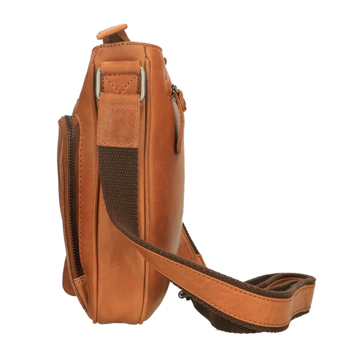 Borsa a tracolla uomo in vera pelle - Modello False - Casual - 28.0 x 24.0 x 4.0 cm