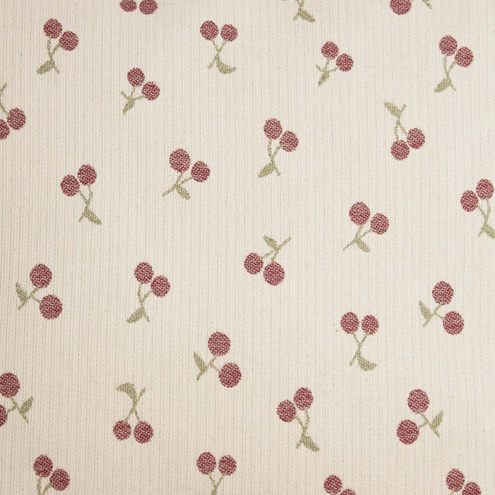 Housse de coussin jacquard 45x45 cm Cerises