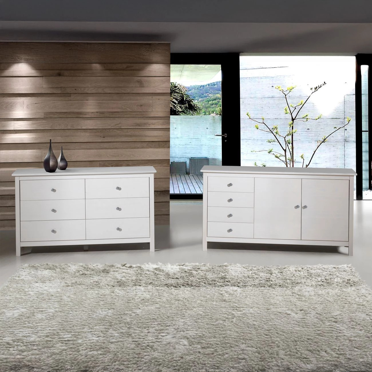 Cómoda Bay 6 cajones Blanco