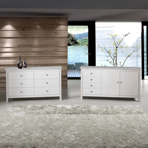 Cómoda Bay 6 cajones Blanco