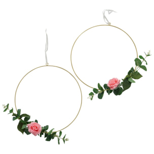 Suspension aroa fleur rose