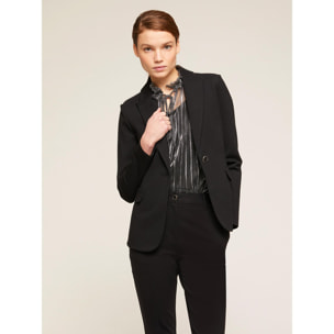 Motivi - Blazer sin forro de punto milano - Negro