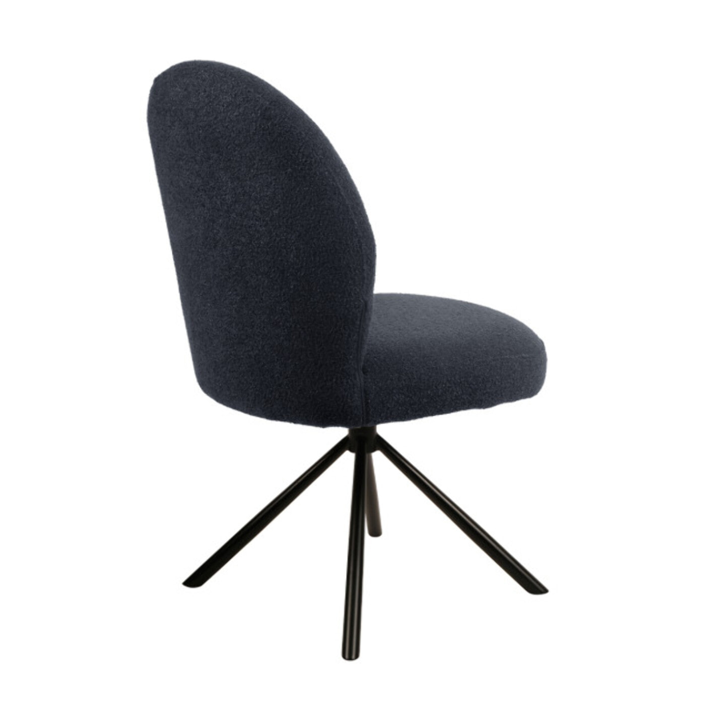 Chaise rotative 180° en tissu bouclette - BÉRANGÈRE