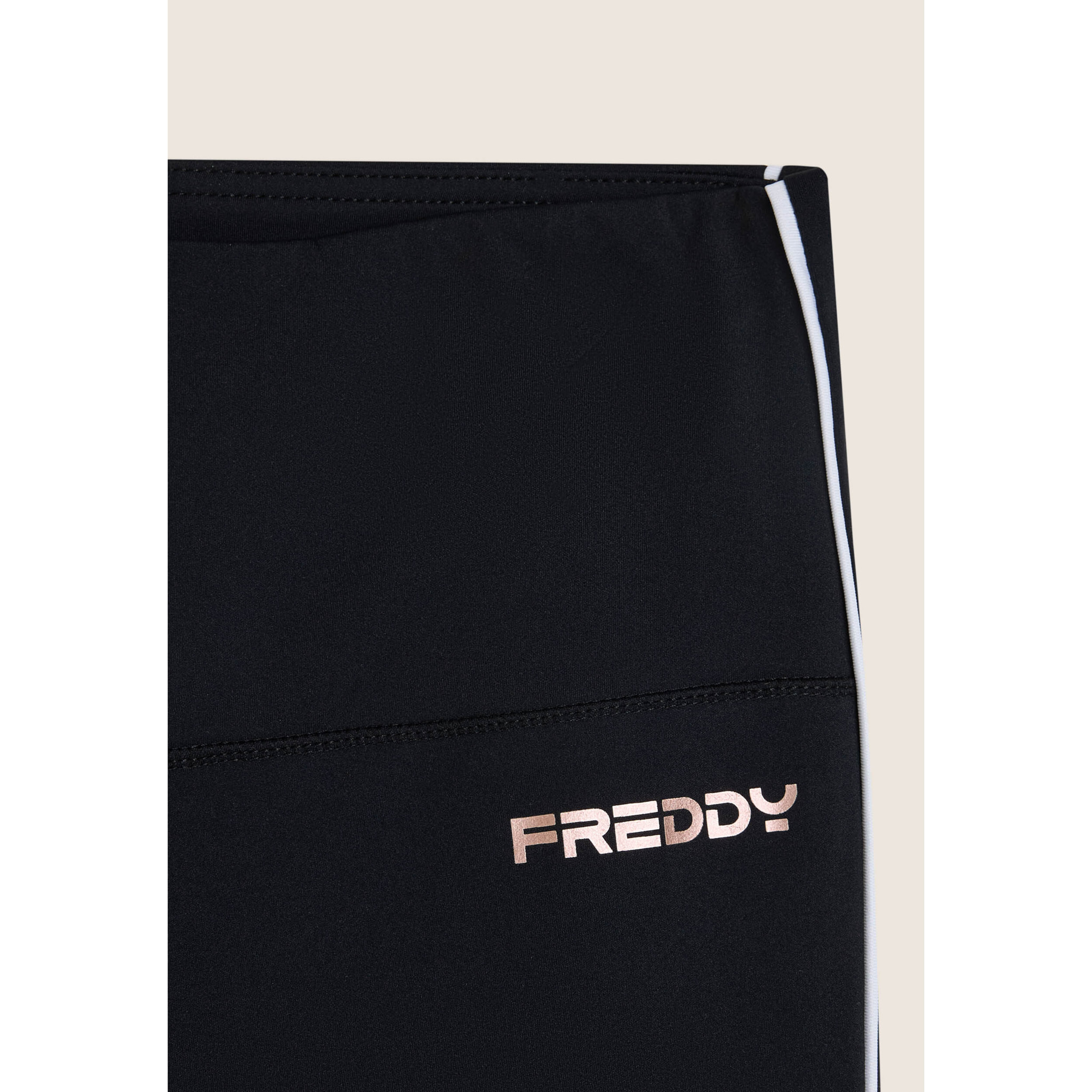 Leggings sport 7/8 vita super alta con profili a contrasto