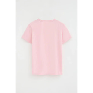 Pack mujer de dos camisetas azul marino y rosa de manga corta y cuello redondo con bordado Rigby Go