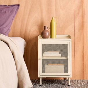 Table de chevet industrielle métal 1 porte (lot de 2) OHIO