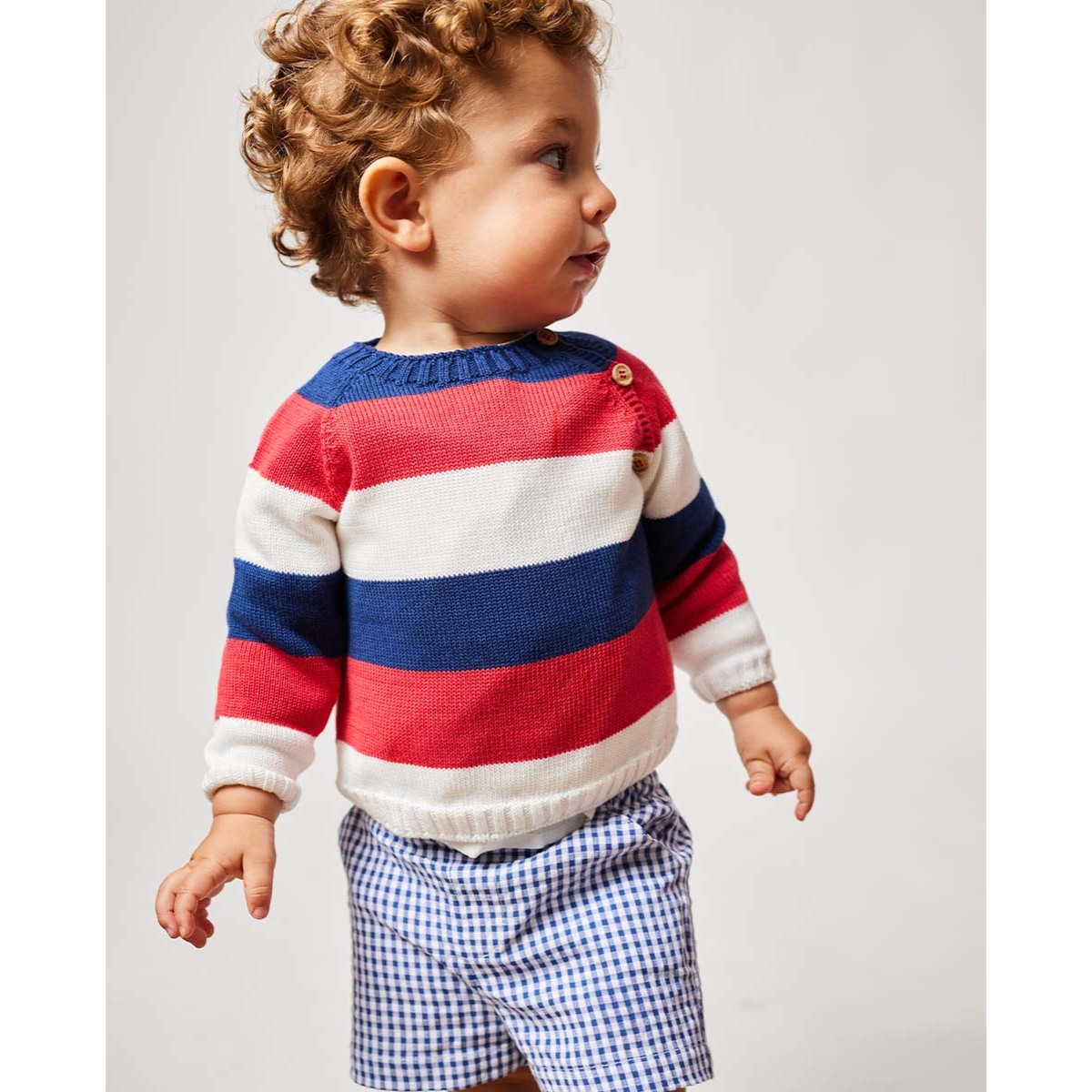 BERMUDA CUADRO VICHY AZUL MARINO